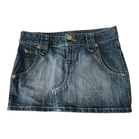 Levi's Dresses & Skirts - Levi’s Womens Denim Jean Skirt Size 26 Mini Denim Blue Jean Skirt